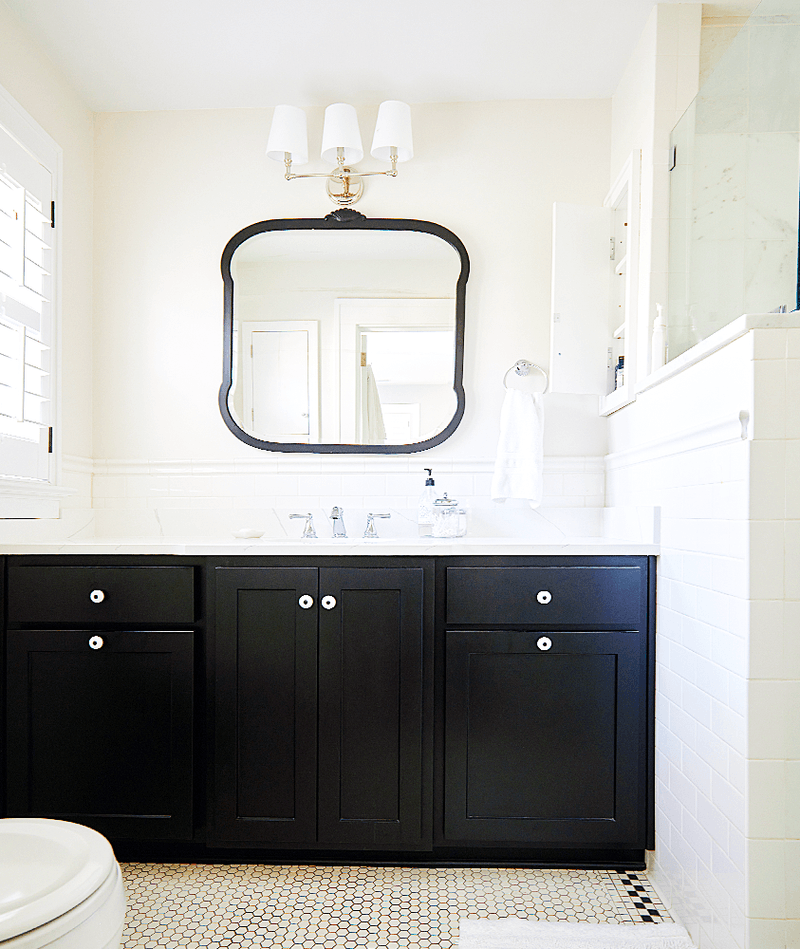 White minimalist bathroom